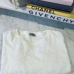 Dior Oblique White Boyfriend Tshirt Logo