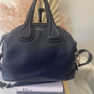 Givenchy Nightingale leather tote Midnight Blue