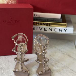 Valentino Rockstud Ankle Strap Heels