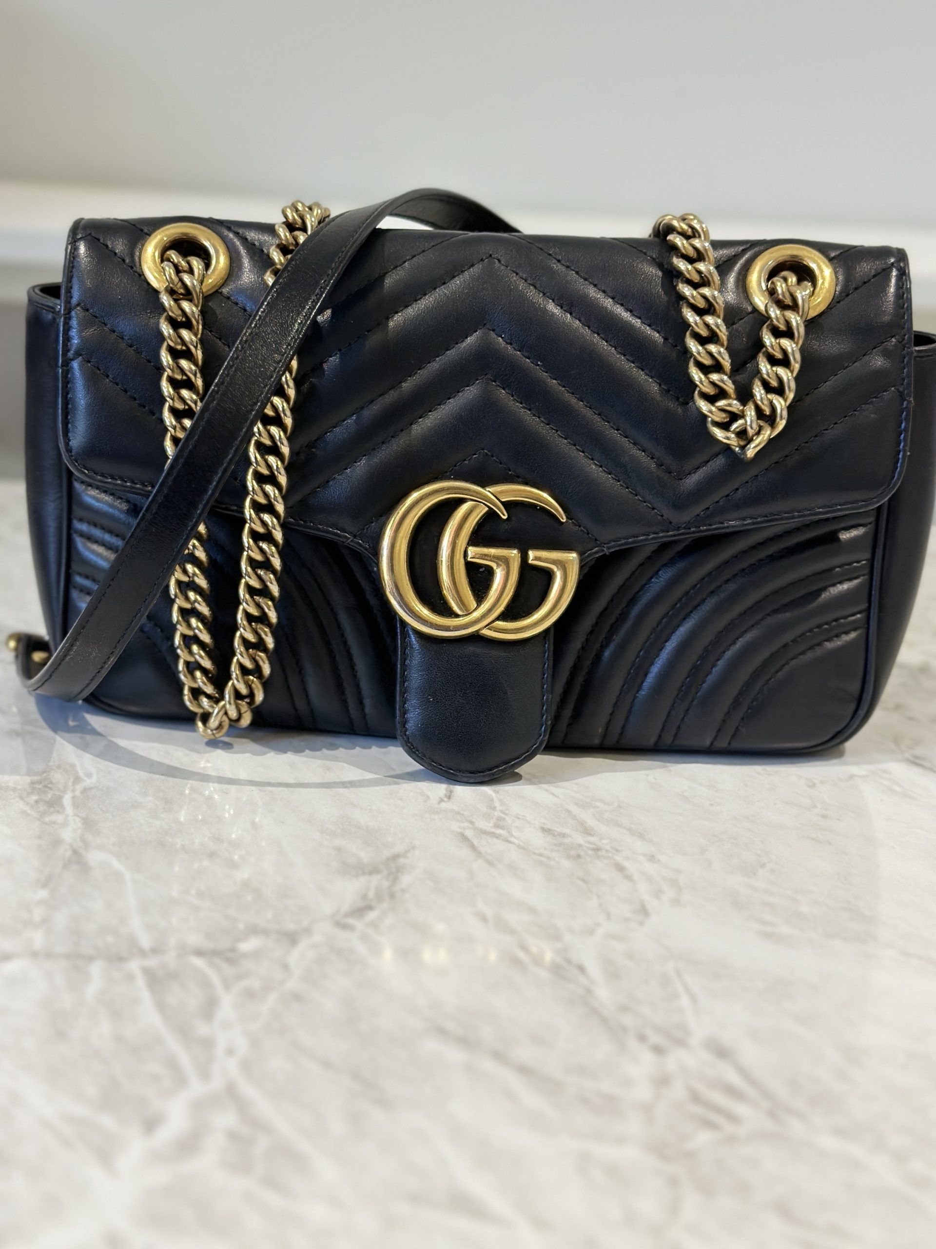 Gucci GG Marmont Small Matelasse Shoulder Bag