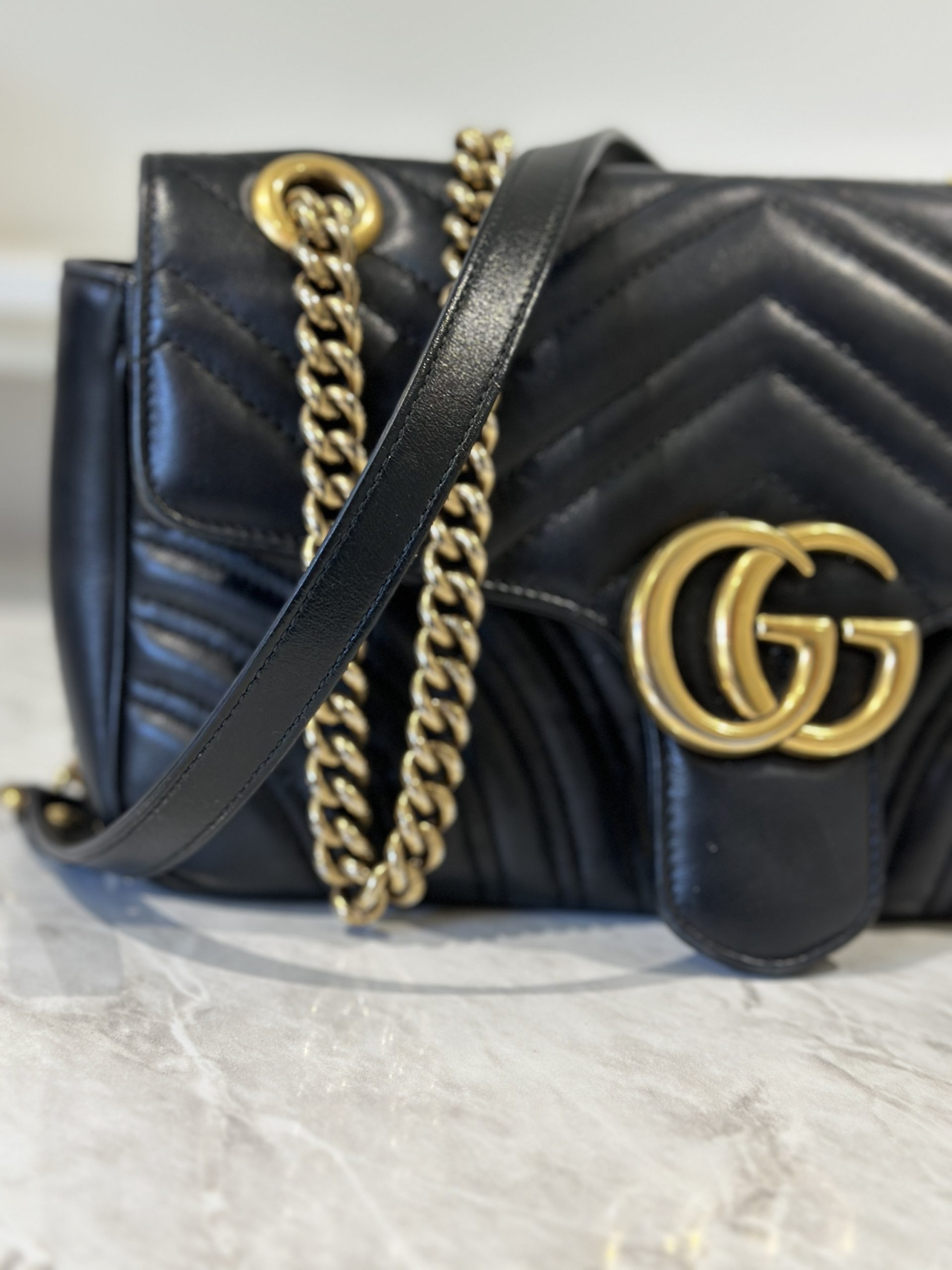 Gucci GG Marmont Small Matelasse Shoulder Bag - Image 2